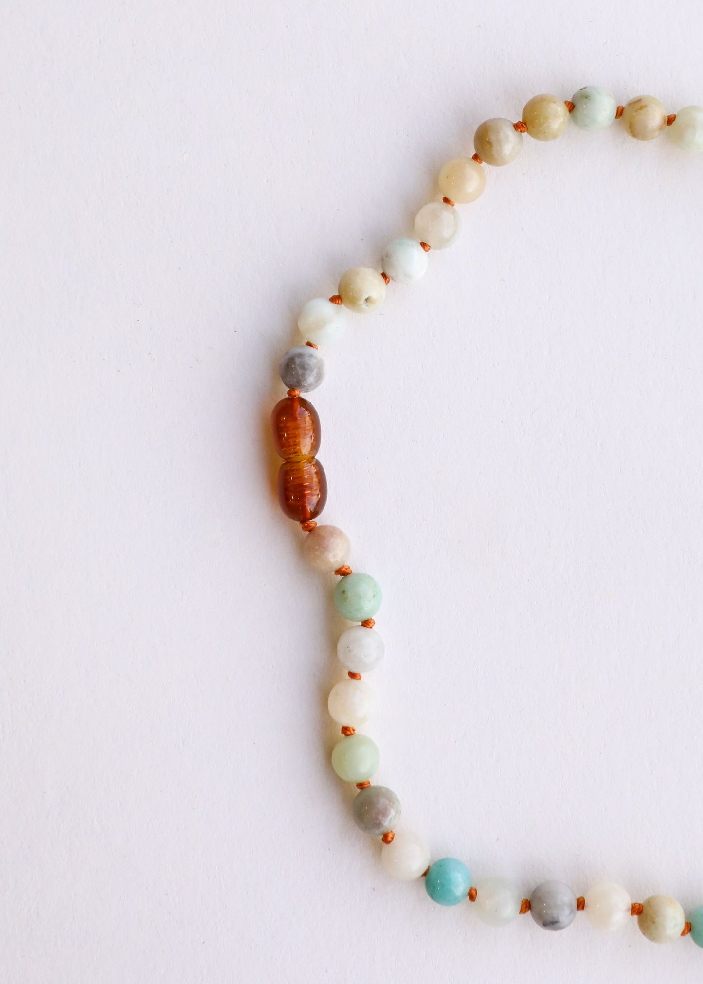 Natural Amazonite Gemstone - Beaded Anklet or Bracelet