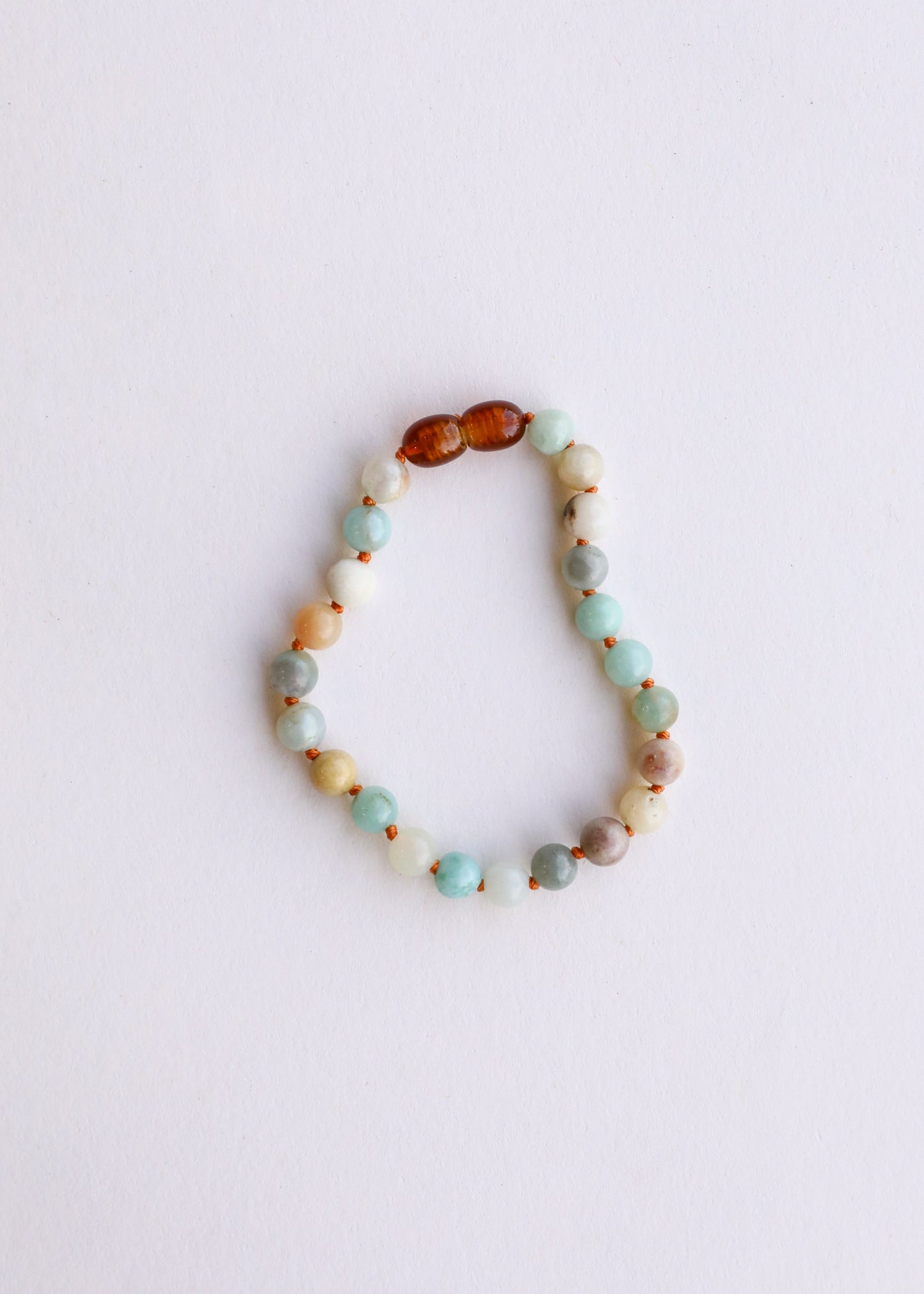 Natural Amazonite Gemstone - Beaded Anklet or Bracelet