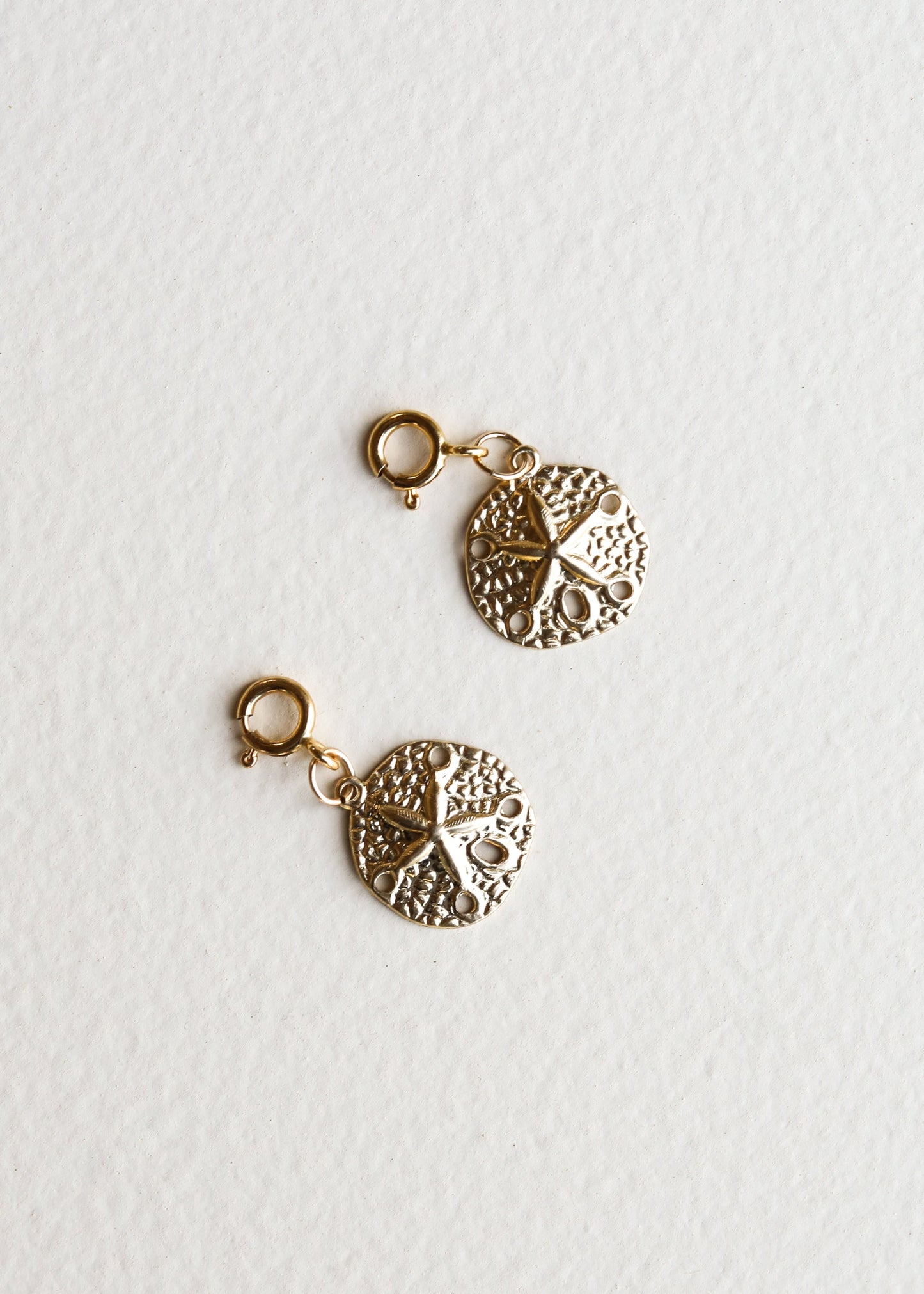 Sand Dollar Charm - 14K gold filled